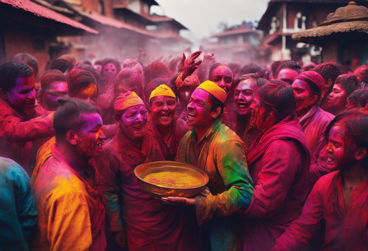 Traditional Customs and Rituals Observed During Holi in Kathmandu